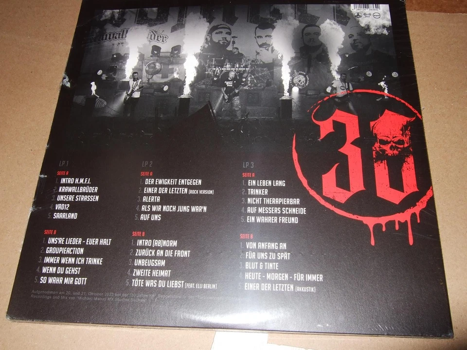 KRAWALLBRÜDER : 30 JAHRE LIVE STILL SEALED PICTUREDISC 3LP 2023 TONPOOL GERMANY - Bild 2 von 2