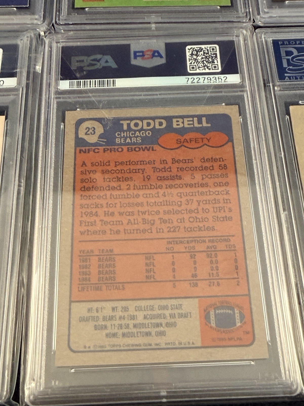 PSA Graded NFL 10-Card Vintage/Modern Lot 1948 Leaf 1957 Topps Dickerson view 17
