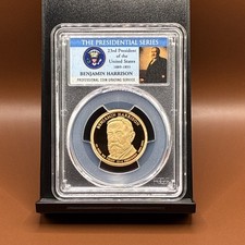 2012-S PCGS Graded PR69DCAM Benjamin Harrison Presidential Dollar $1 Proof Coin