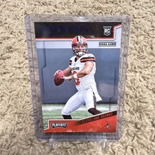 Panini 2018 Playoff Baker Mayfield Rookie #202 Cleveland Browns Football Card. rookie card picture