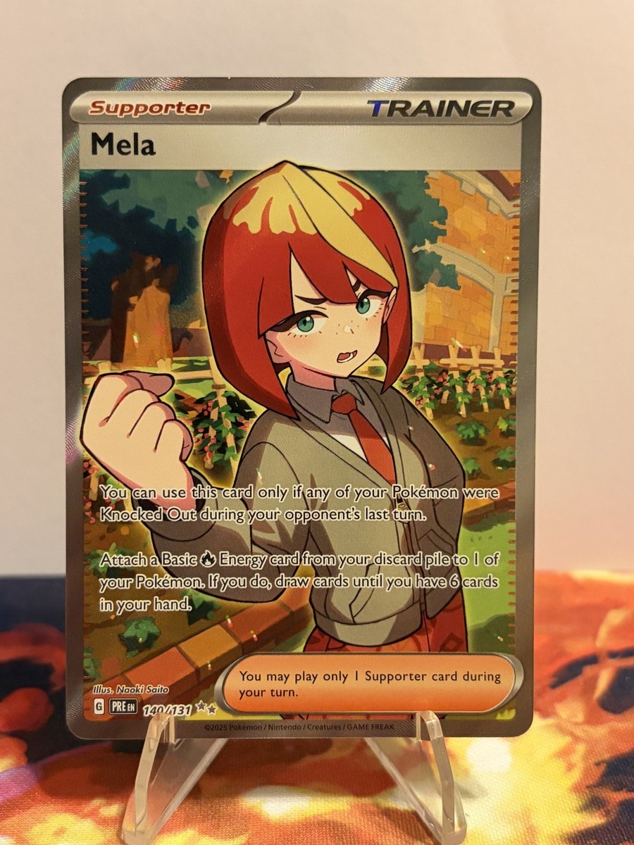mela pokemon card - SV: Prismatic Evolutions [FULL ART] [Near Mint] The Pokmon Mela Pokemon Center Japan - Mela