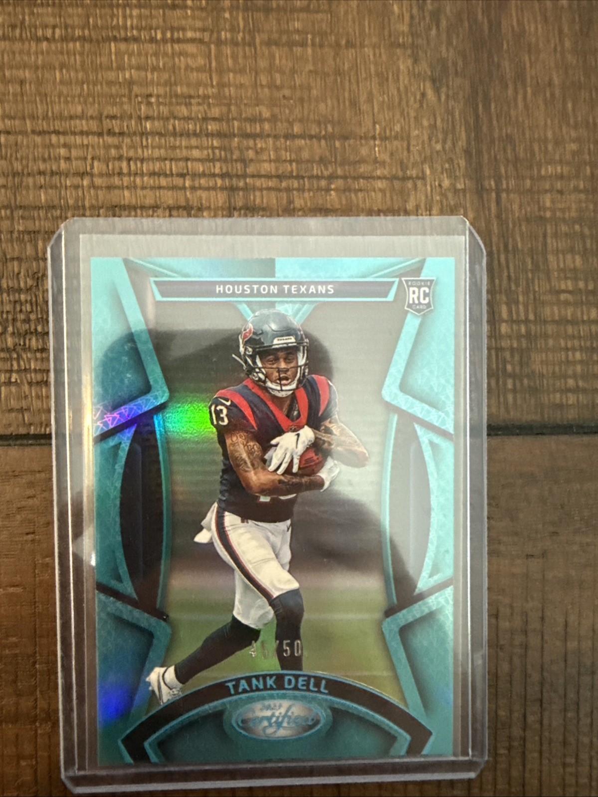 2023 Panini Certified - Rookies Tank Dell #119 Mirror Teal /50 (RC)