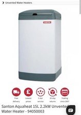 Santon Aquaheat 15L 2.2kW Unvented Water Heater 9405003