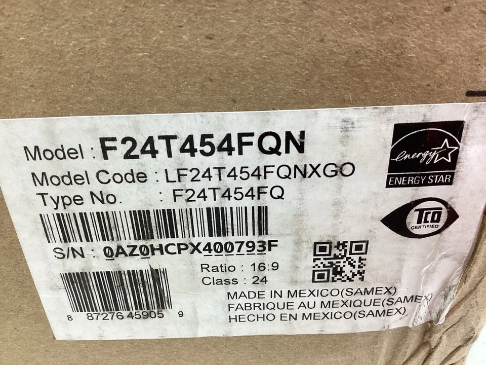 Samsung 24" F24T454FQN - FT45 Series - LED monitor - Full HD (1080p) - Image 3 of 3