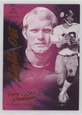 2020 Panini Luminance Lights Out Orange /100 Terry Bradshaw #LO18 HOF 0qu7