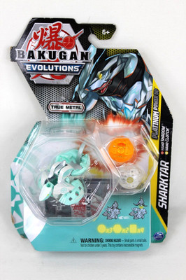 Bakugan Evolutions Platinum Power Up Sharktar with Nano Shadow & Clutch * New