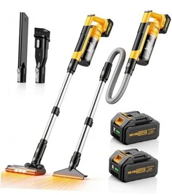 8000mAh Cordless Vacuum Cleaner with 2 Vacuum cleaner with 49-inch handle
