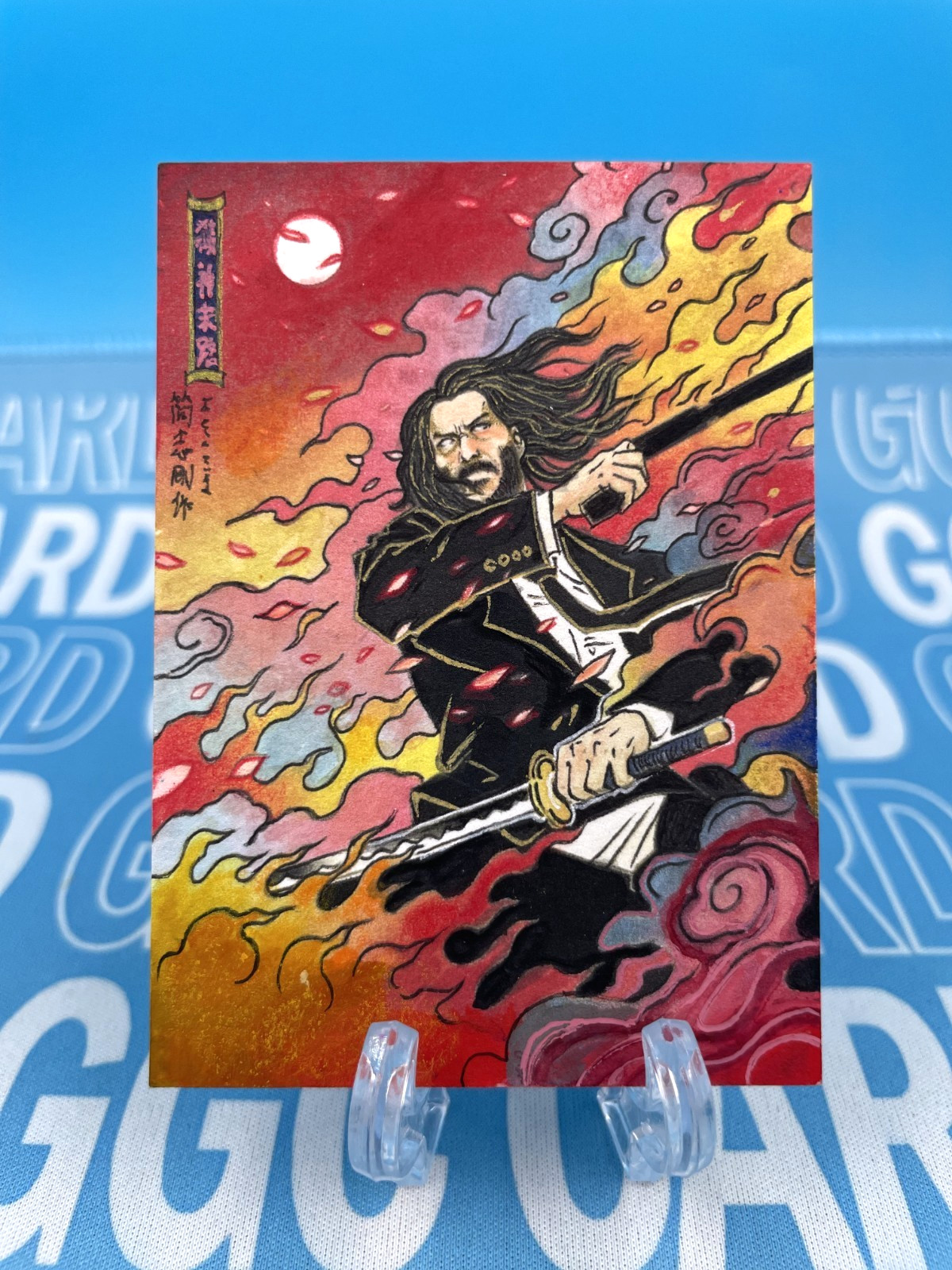 YiHua Studio John Wick Artist Hand Drawn Auto Sketch Card 1/1【Ukiyo-e style】