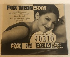 Beverly Hills 90210 Luke Perry Vanessa Marcil Vintage Print Ad Tpa34