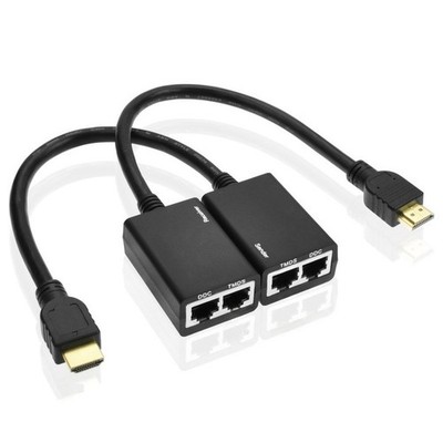 1080P DVI Extender über Cat5e oder Cat6 Ethernet Kabel bis zu 30m für HDTV