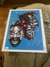 New day wwe triple signed 11x14 schamberger jsa (kofi Kingston/xavier woods/bige