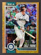 2026 Topps Series 1 - Cole Young Gold Holo Foil /50 (RC) #129 Mariners