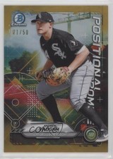 2021 Bowman Positional Promise Gold Refractor 21/50 Andrew Vaughn #POS-AV 02le