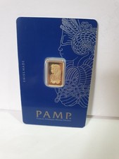 PAMP Suisse Lady Fortuna Pure Gold Bar 99.99 2.5Gram In Assay Card. Brand New. 4588.38 per troy oz