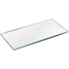 Plymor 2" x 4" Rectangle, 3mm Thick Non-Beveled Glass Mirror