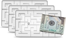 Money Puzzle Box Maze Cash Gift Holder Stocki...