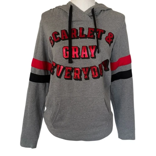 UNDERCOVER Felpa con cappuccio pullover college Victoria Secret rosa nuovo con etichette "Scarlet & Gray Everyday"