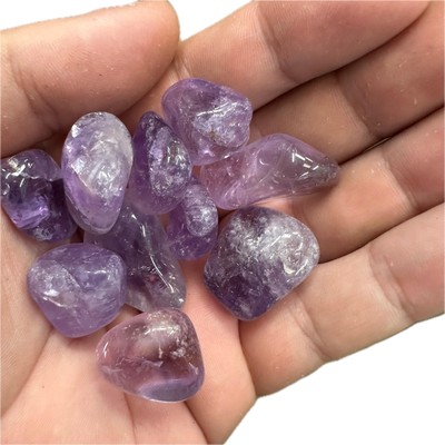 100g Tasche 1. Klasse Amethyst mittlere Bechersteine 20-30 mm - Premium Heilung