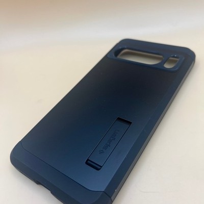 Spigen Google Pixel 8 Pro Hülle Tough Armor Slim mit Ständer - Schwarz ACS06319