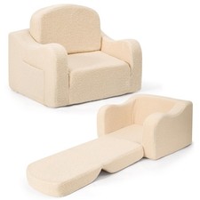 Best Comfy Toddler Chair Kids 2-in-1 Soft Couch Fold Out for Chairs 1-3 Years