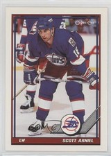 1991-92 O-Pee-Chee Scott Arniel #137 0a4