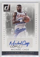 2015-16 Panini Donruss Signature Series Michael Cage #SS-MC Auto fm0