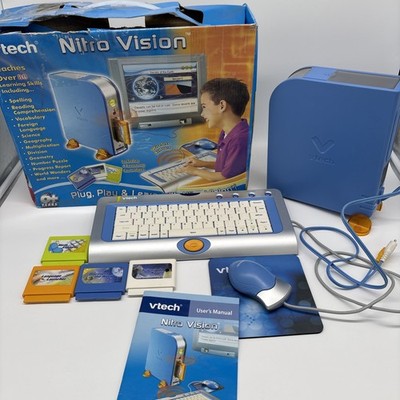Vintage VTech Nitro Vision Learning Computer System   Boxed   Untested
