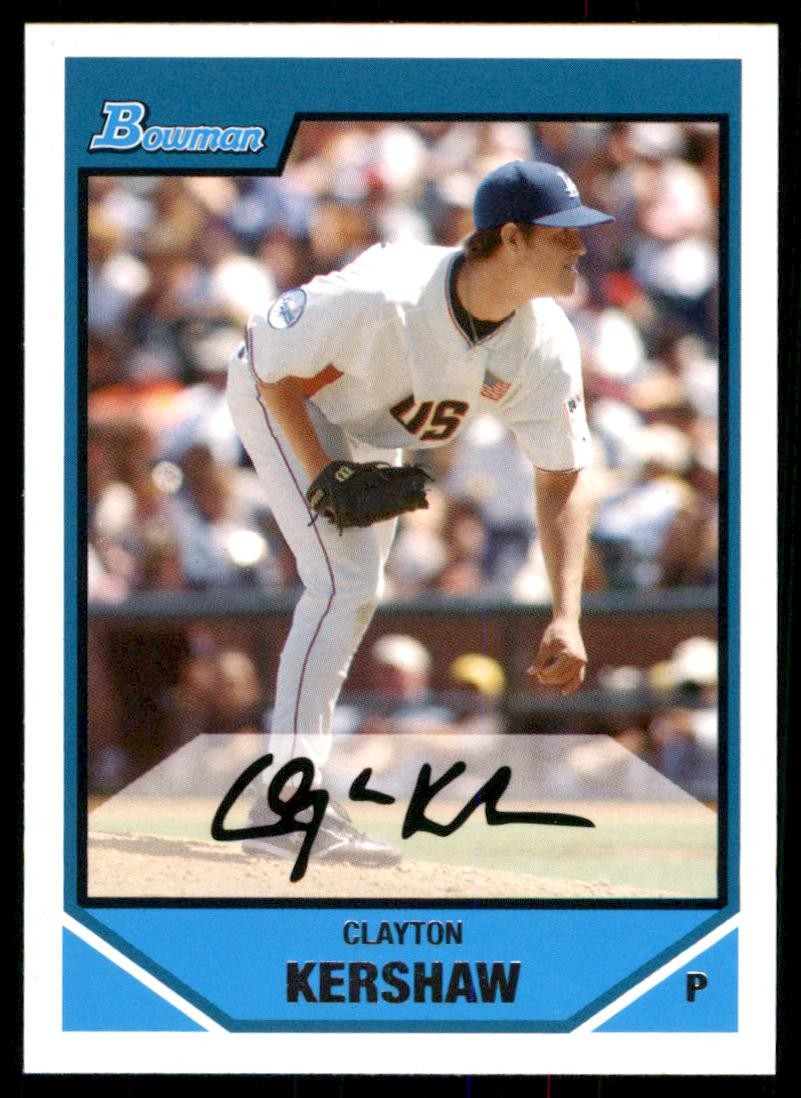 2007 Bowman Draft Picks & Prospects #BDPP77 Clayton Kershaw Prospects