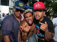 Vic Mensa Chancelor Bennett aka Chance the Rapper pose for a Photo Old Photo