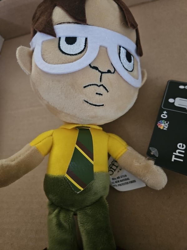 The Office Dwight Schrute Plush Doll NBC 10” Stuffed Toy w/ Tags New