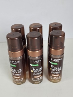 6 Loreal Sublime Bronze Self Tanning Water Mousse Medium Coconut Water Vitamin E