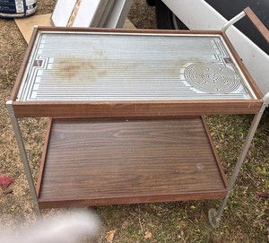 Salton Hotable Automatic Food Warmer two tiered heated serving cart untested