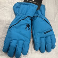 Spyder Boys Ski Gloves Electric Blue Size Large NWT B15