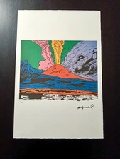 ANDY WARHOL Numbered Litho Poster 15x22,5" POP ART Vesuvius