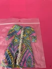 vintage Barbie caftan is a bright paisley print home made