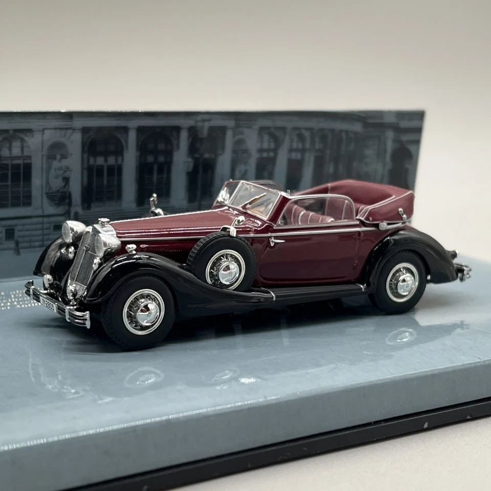 Minichamps Horch 853A escala 1/43 RARO rojo/negro en vitrina sin usar, en caja 436012031 Foto 3 de 4