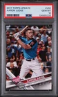 Aaron Judge 2017 Topps Update #US1 Rookie RC PSA 10 Gem Mint New York Yankees