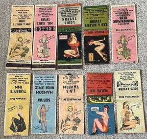 Lot Of 10 Vintage Chicago IL. Pin-Up’s Empty Matchbooks