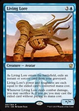 Living Lore Light Play, English Magic the Gathering MTG Dragons of Tarkir