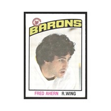 1976 O-Pee-Chee Fred Ahern RC Cleveland Barons #298