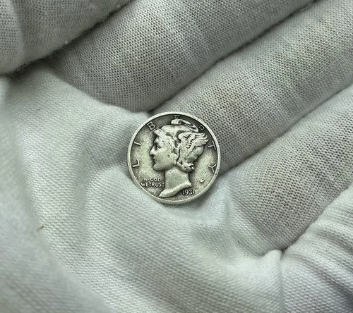 1931 S Mercury Dime F-VF  "Actual Coin Pictured C301
