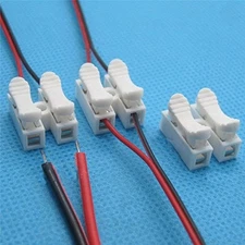 Tool-Free Wire Connectors 25 Pieces - Quick Splice Terminal Blocks - No Crimp...