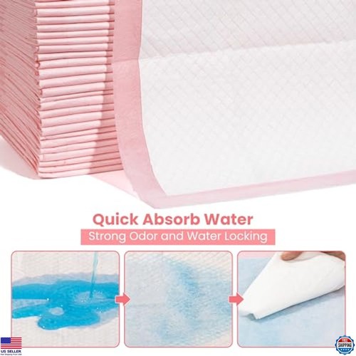 100 Count Disposable Puppy Training Pads 18"x13" Ultra Absorbent Leak-Proof - Picture 4 of 7
