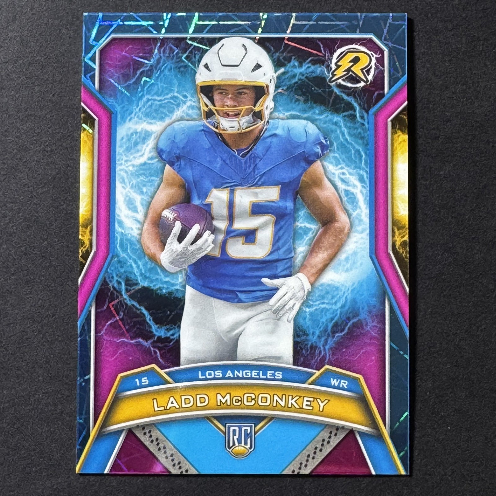 2024 Topps Resurgence LADD MCCONKEY  Sky Blue & Pink Shock Refractor #154 (RC)