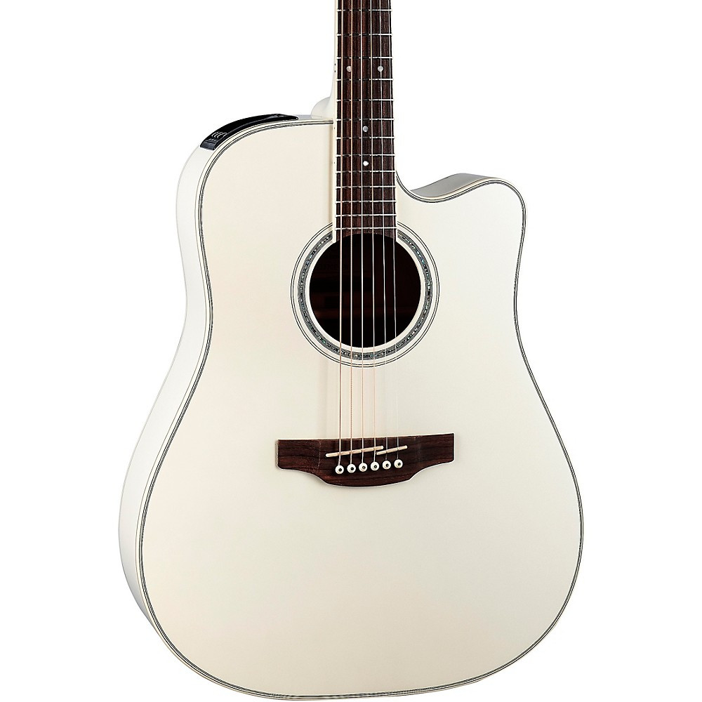Акустико-электрическая гитара Takamine GD37CE Dreadnought Жемчужно-белого цвета