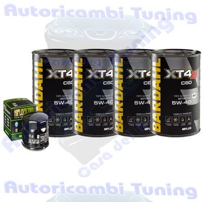 Service Bardahl Öl XT4S 5W40 für Moto Guzzi 1400 Kalifornien ABS � 2013>2017