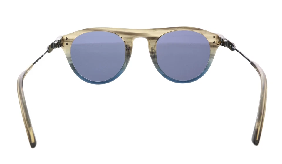 Gafas de sol redondas Calvin Klein CK20701S 41888 topo/cuerno azul degradado Foto 4 de 4