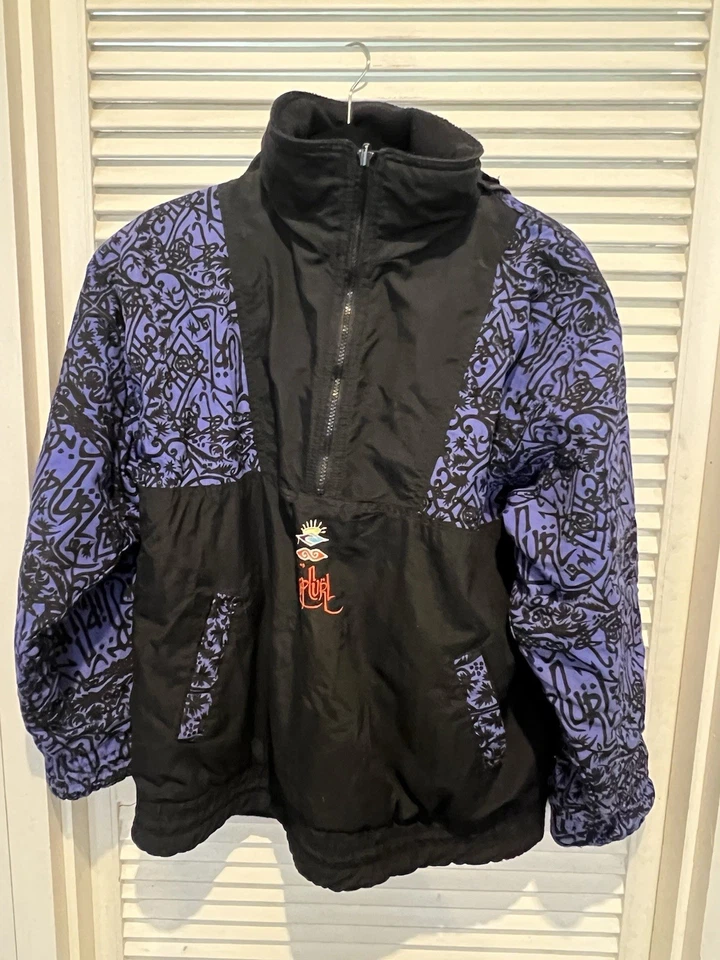 Rip Curl Australia Vintage Reversible Fleece Jumper Jacket K (14)  1990's - Image 4 of 4