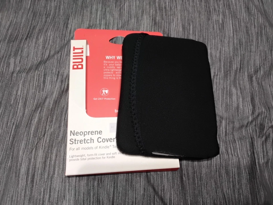 New BUILT Black Neoprene Stretch Cover For All Models Of Kindle Touch - Image 4 of 4