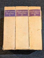 Shakespeare, Teatro I-II-III (Sansoni 1943-47) Intro Mario Praz